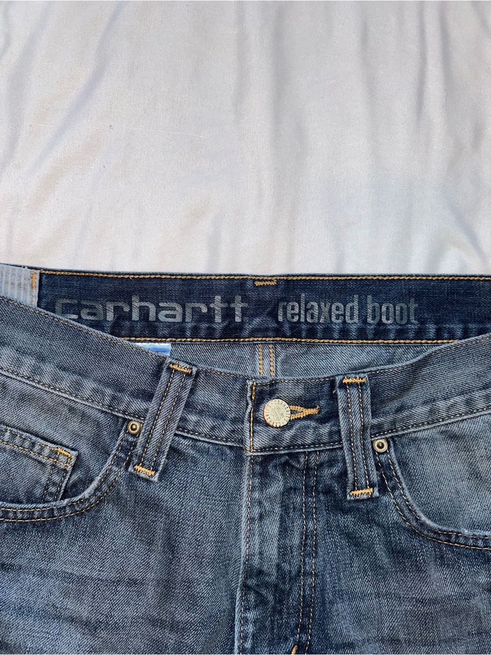Carhartt Vintage Relaxed Boot Cut Blue Jeans
